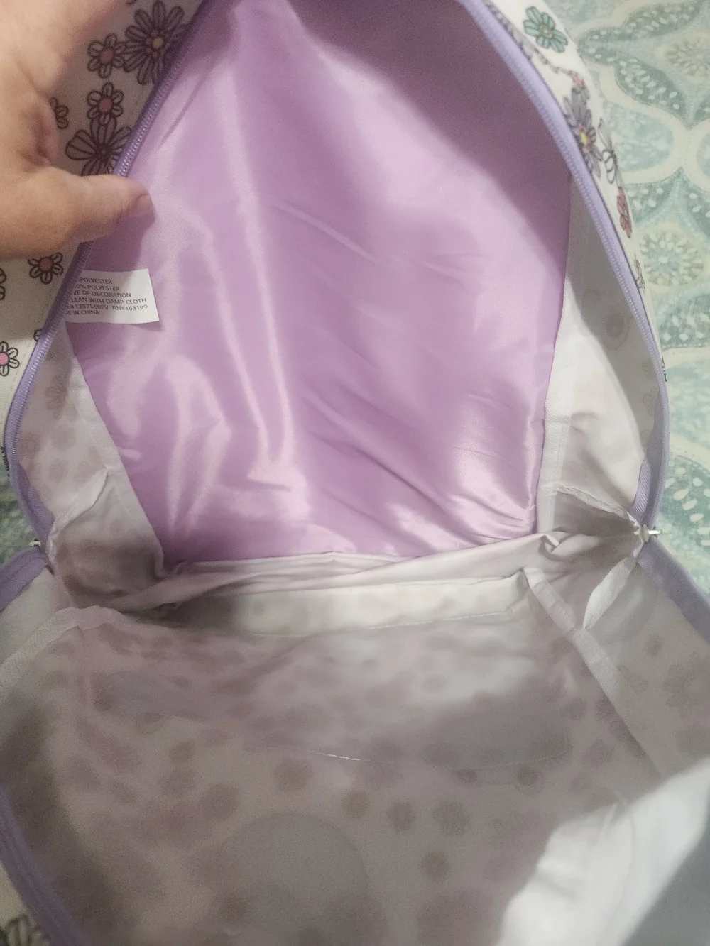 Girls' Mint Frog & Daisy Print Backpack - Kids Accessories